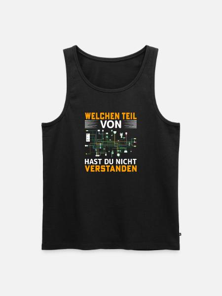 Elektriker Elektroniker Geschenkidee - Männer Premium Bio Tank Top - Schwarz