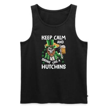Like a Hutchins - Männer Premium Bio Tank Top - Schwarz - Vorne - Michal (187cm)