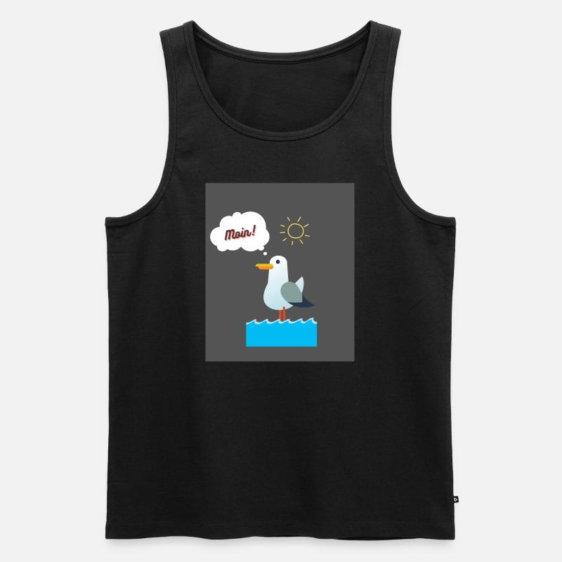 Moin Möve - Männer Premium Bio Tank Top - Schwarz