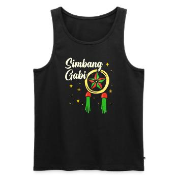 Pinoy Christmas Design für stolze Filipinos - Männer Premium Bio Tank Top - Schwarz - Vorne - Michal (187cm)