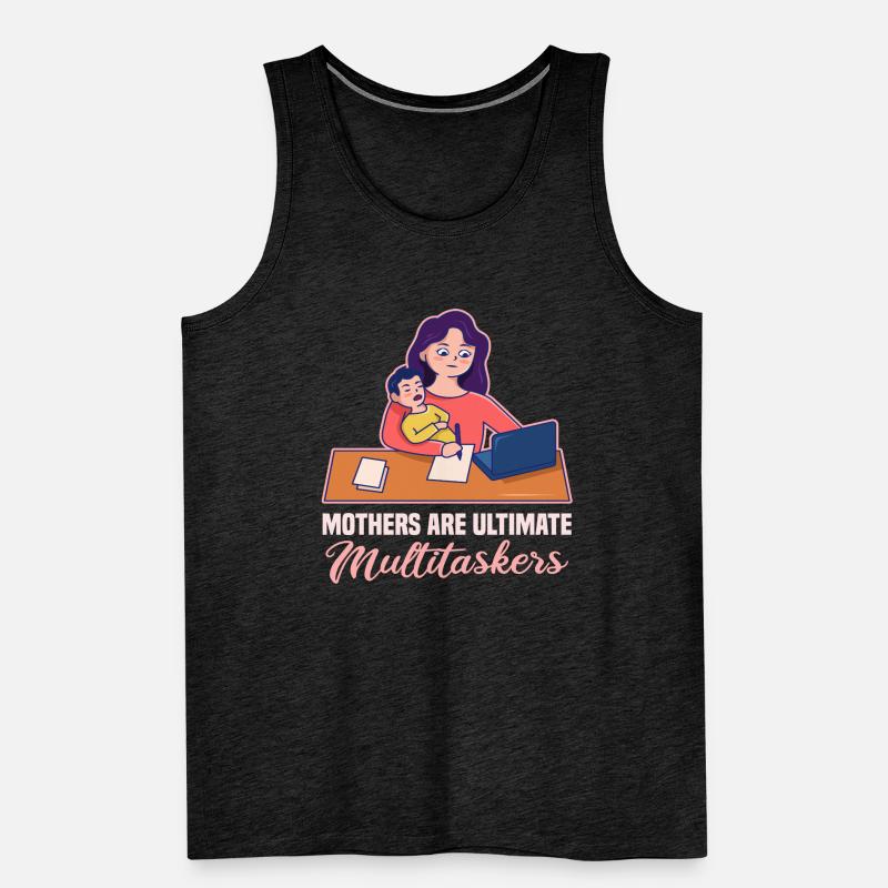 Multitasking-Design zum Muttertag Männer Premium Bio Tank Top