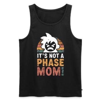 Ce n’est pas une phase maman ! Emo Goth Alternative - Débardeur bio Premium Homme - noir - Devant - AI Model Male 178 light (178cm)