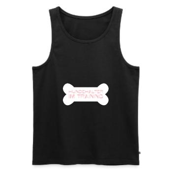 Hundehalter im Training - Männer Premium Bio Tank Top - Schwarz - Vorne - Michal (187cm)