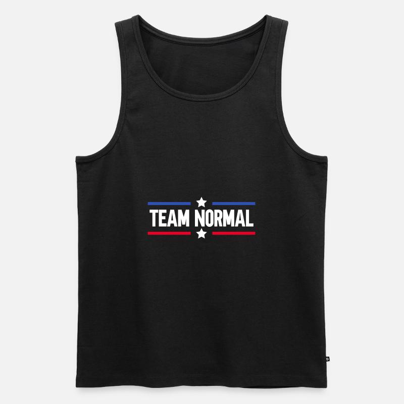 Team Normal - Männer Premium Bio Tank Top - Schwarz