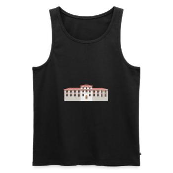 building house homes architektur haus gebaeude74 - Männer Premium Bio Tank Top - Schwarz - Vorne - Michal (187cm)
