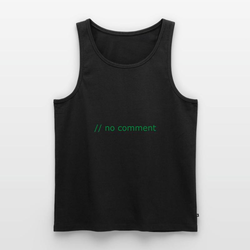No comment Programming Informatik Geschenk Männer Premium Bio Tank Top