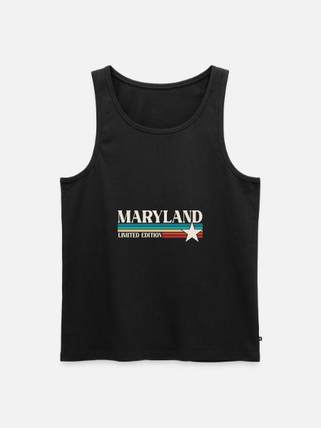 Maryland - Men's Premium Organic Tank Top - black