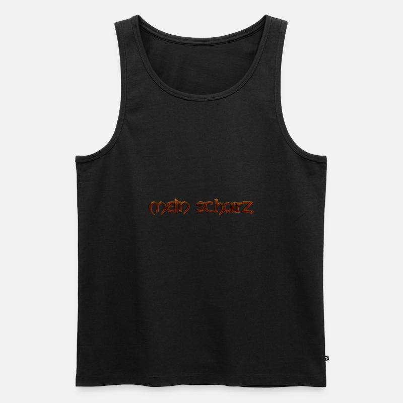 mein Schatz - Männer Premium Bio Tank Top - Schwarz