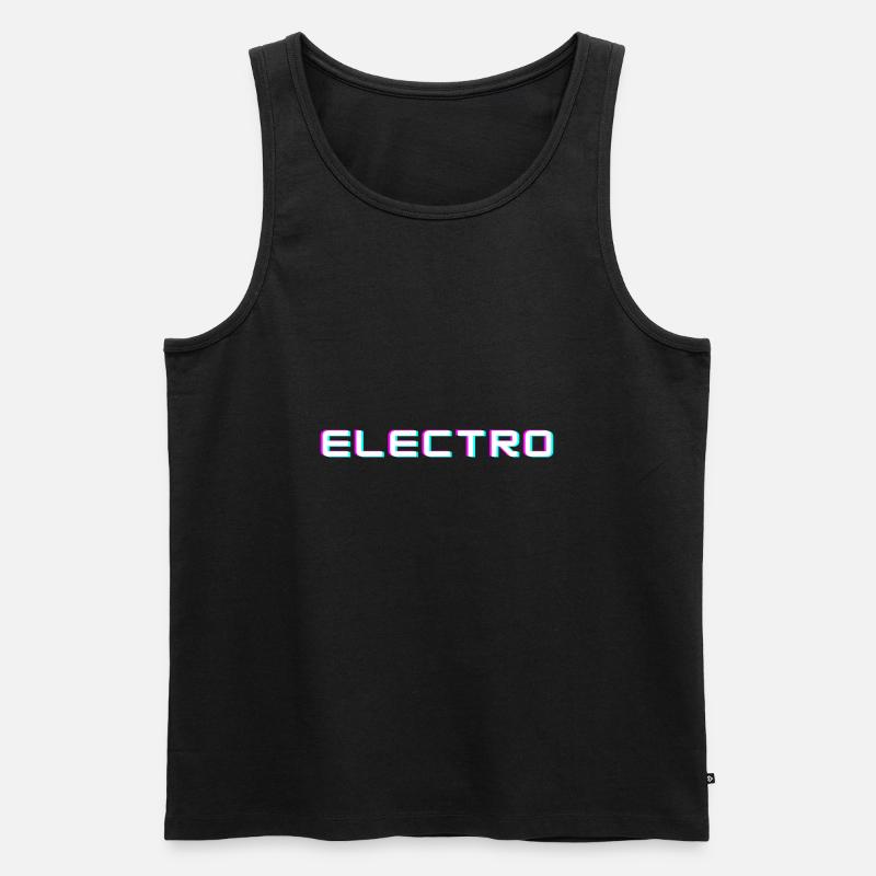 electro music springbreak - Männer Premium Bio Tank Top - Schwarz
