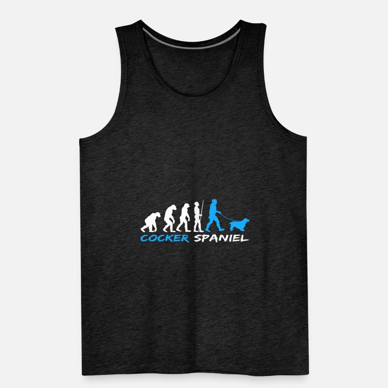 Englischer Cocker Spaniel Hundebesitzer Evolution Männer Premium Bio Tank Top