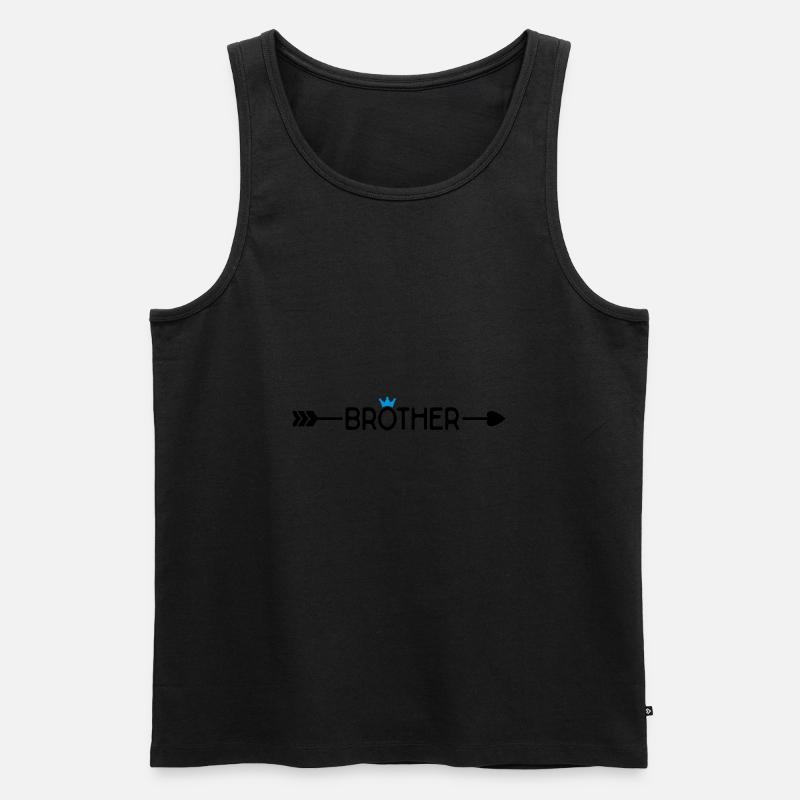 Brother - Männer Premium Bio Tank Top - Schwarz