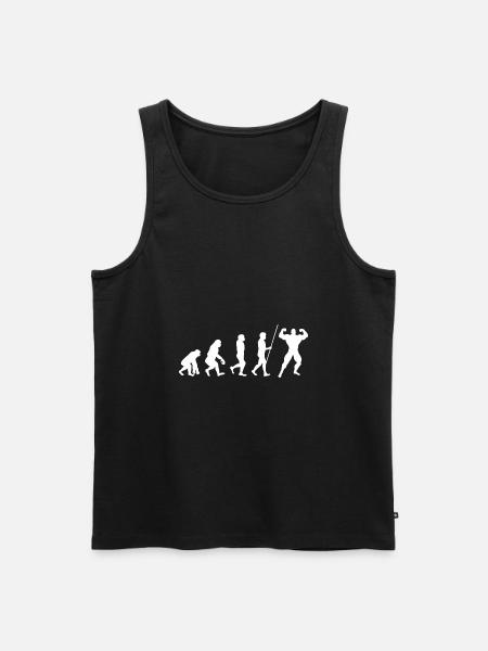 Evolution Fitness Gym Sport Geschenk - Männer Premium Bio Tank Top - Schwarz