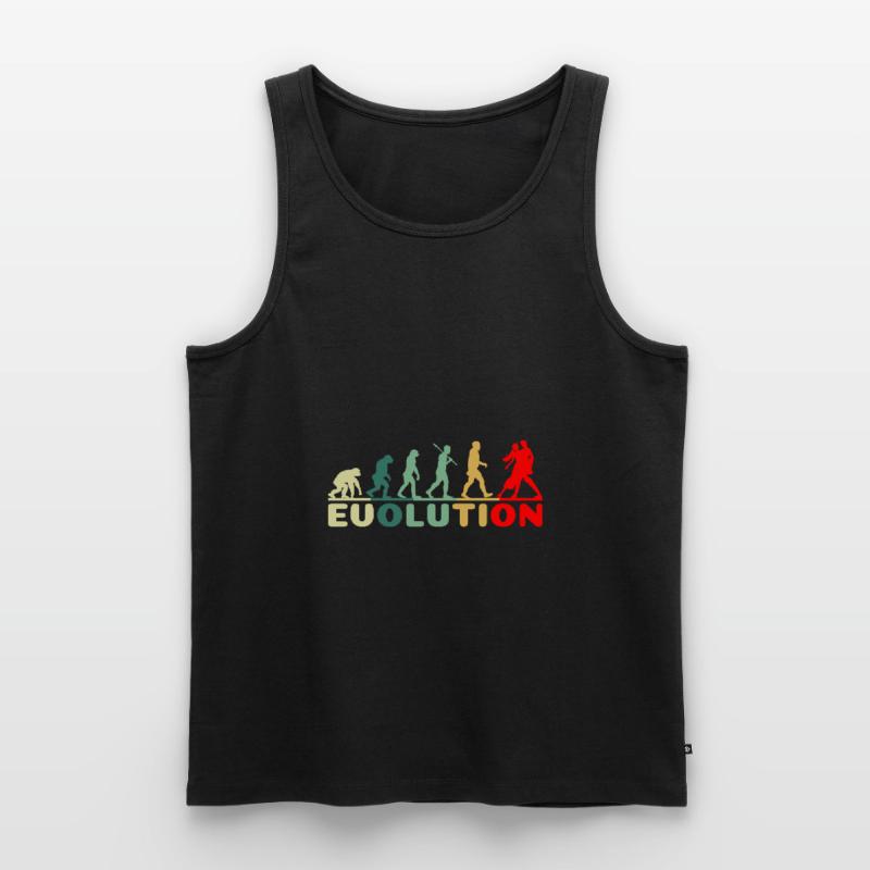 Tango dance dance evolution retro for dance couple Men's Premium Organic Tank Top