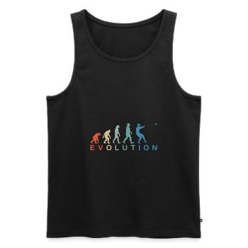 Hammer Throw Hammer Throw Men Evolution Retro - Men's Premium Organic Tank Top - black - Front - AI Model Male 178 light (178cm)