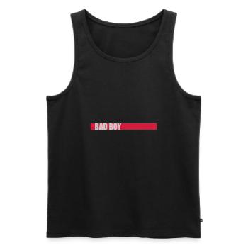 Spruch Bad Boy - Männer Premium Bio Tank Top - Schwarz - Vorne - AI Model Male 178 light (178cm)