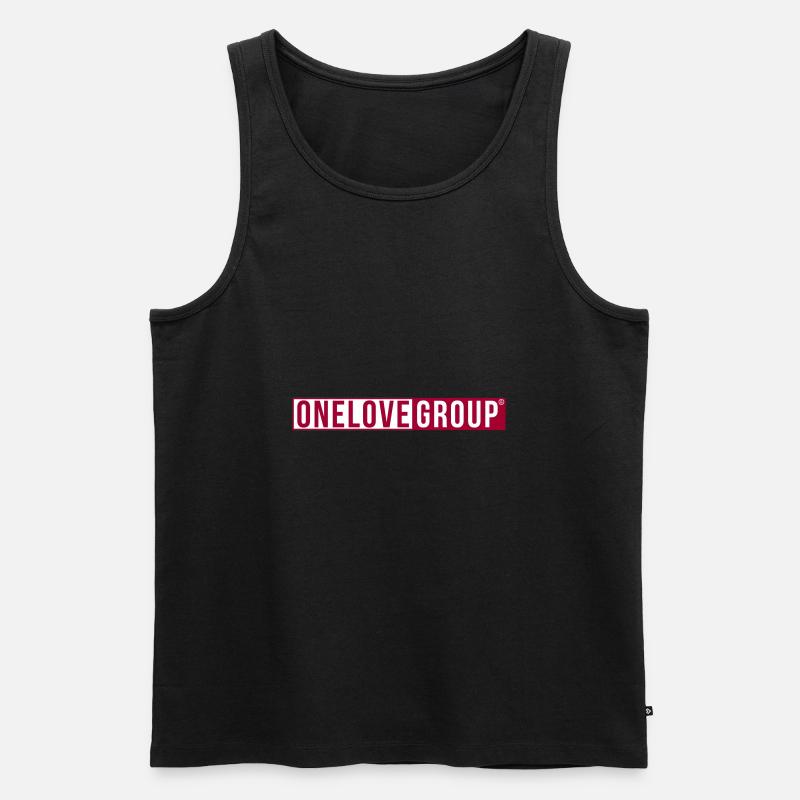 ONELOVE GROUP® - Männer Premium Bio Tank Top - Schwarz