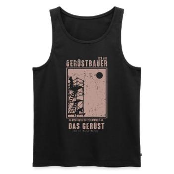 Gerüstbauer Geschenkidee Gerüstbau Geselle Meister - Männer Premium Bio Tank Top - Schwarz - Vorne - Michal (187cm)