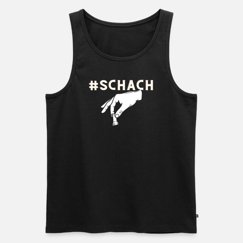 Schach - Männer Premium Bio Tank Top - Schwarz