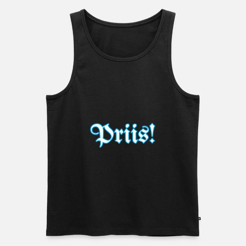 Pris Priiis Schnupftabak - Männer Premium Bio Tank Top - Schwarz