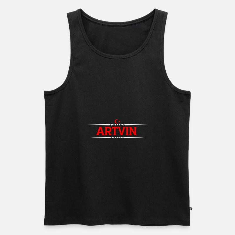 Artvin - Männer Premium Bio Tank Top - Schwarz