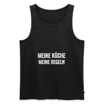 Köchin - Männer Premium Bio Tank Top - Schwarz - Vorne - Michal (187cm)