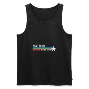 Vacay Squad Family Holidays - Men's Premium Organic Tank Top - black - Front - AI Model Male 178 light (178cm)