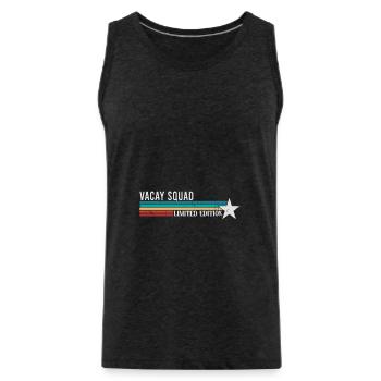 Vacay Squad Familienurlaub - Männer Premium Bio Tank Top - Anthrazit - Vorne - Alexander (188cm)