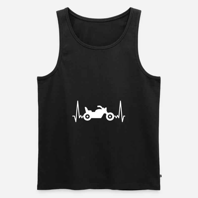 Motorrad - Männer Premium Bio Tank Top - Schwarz