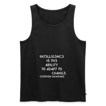 Physik Zitat Spruch Lustig Programmieren Geschenk - Männer Premium Bio Tank Top - Schwarz - Vorne - Michal (187cm)