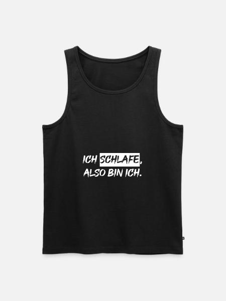 Schlafen - Männer Premium Bio Tank Top - Schwarz