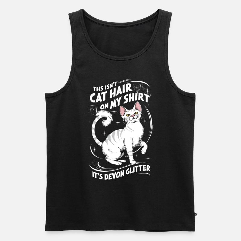 Katze Devon Rex Geschenk - Männer Premium Bio Tank Top - Schwarz