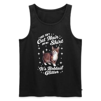 Katze American Bobtail Geschenk - Männer Premium Bio Tank Top - Schwarz - Vorne - Michal (187cm)
