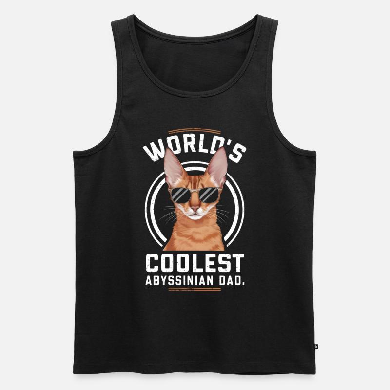 Katze Abessinier Geschenk - Männer Premium Bio Tank Top - Schwarz