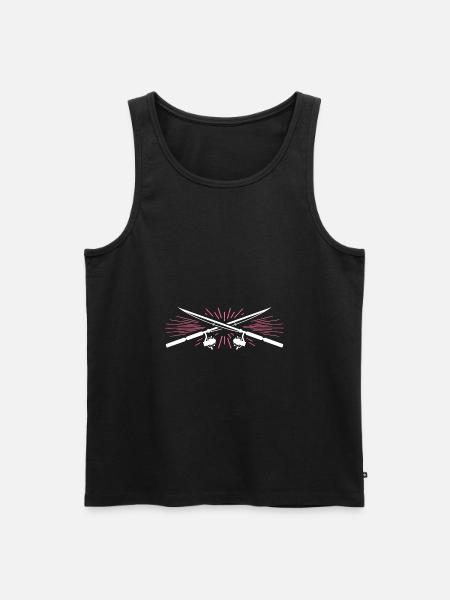 angling - Men's Premium Organic Tank Top - black