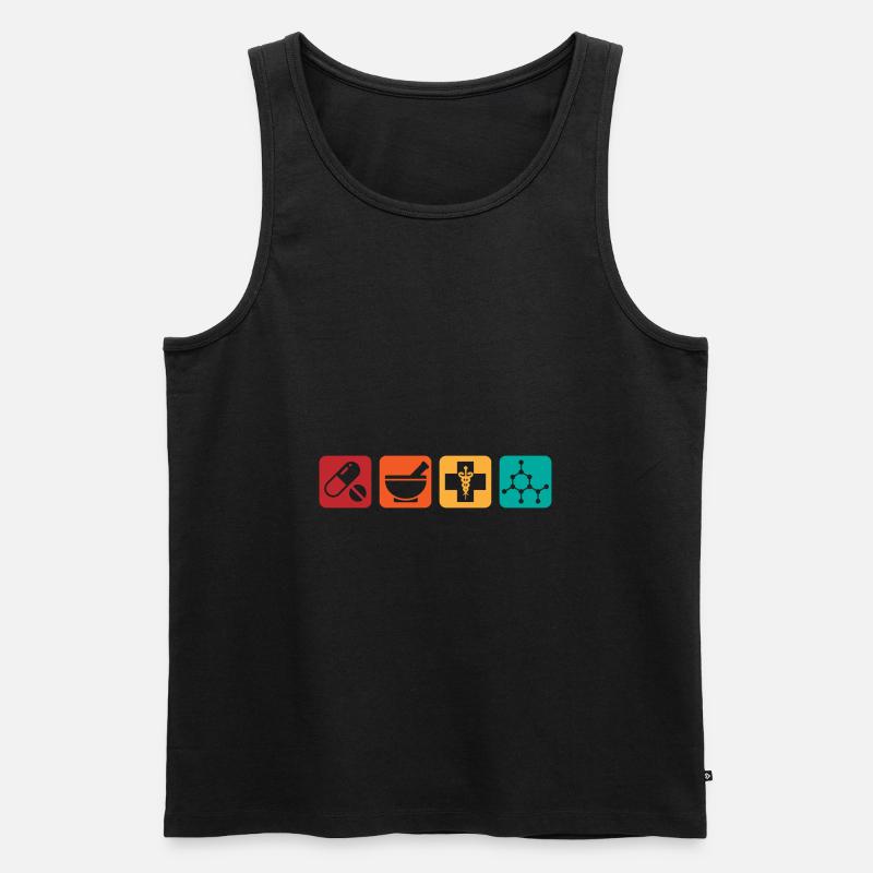 Apotheke Geschenk Apotheker - Männer Premium Bio Tank Top - Schwarz