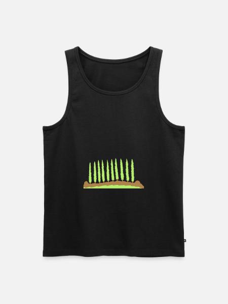 Landscape Tree Alley Tree - Men's Premium Organic Tank Top - black