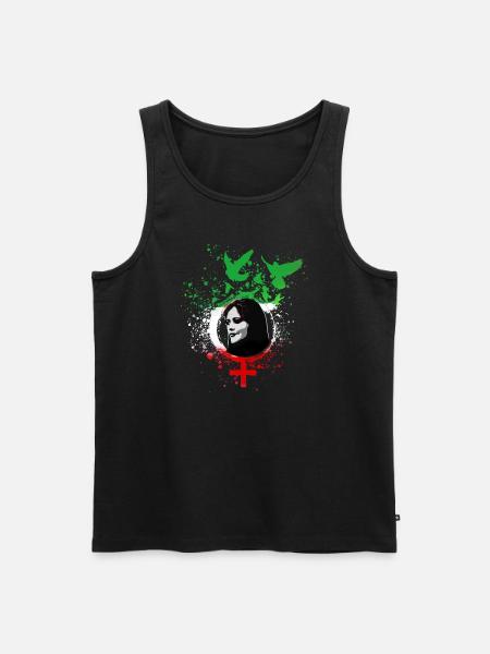 femme vie liberté, oiseaux, iran, graffiti, Mahsa Amini - Débardeur bio Premium Homme - noir
