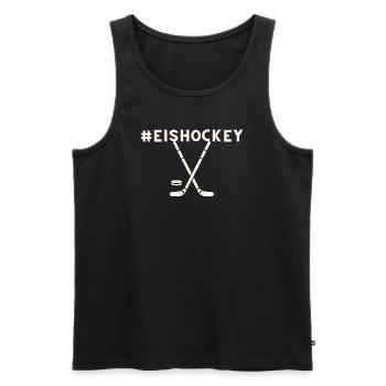 Eishockey - Männer Premium Bio Tank Top - Schwarz - Vorne - Michal (187cm)