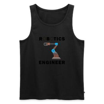 Robotic Engineering Mechanic Engineer Electronic - Men's Premium Organic Tank Top - black - Front - Michal (187cm)
