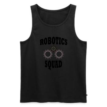 Robot Squad Ironic Quote Robotics - Männer Premium Bio Tank Top - Schwarz - Vorne - AI Model Male 178 light (178cm)