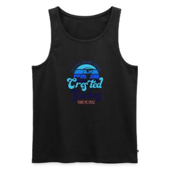 Crested Geckos bringen mich zum Lächeln Exotische - Männer Premium Bio Tank Top - Schwarz - Vorne - Michal (187cm)