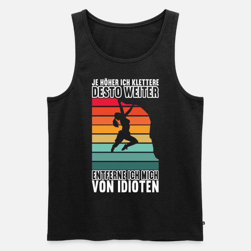Klettern Kletterer - Männer Premium Bio Tank Top - Schwarz