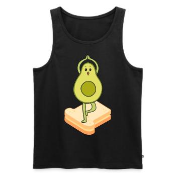 Avocado Toast - Männer Premium Bio Tank Top - Schwarz - Vorne - Michal (187cm)