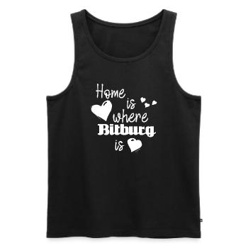 Zuhause in Bitburg - Home is where Bitburg is - Männer Premium Bio Tank Top - Schwarz - Vorne - AI Model Male 178 light (178cm)