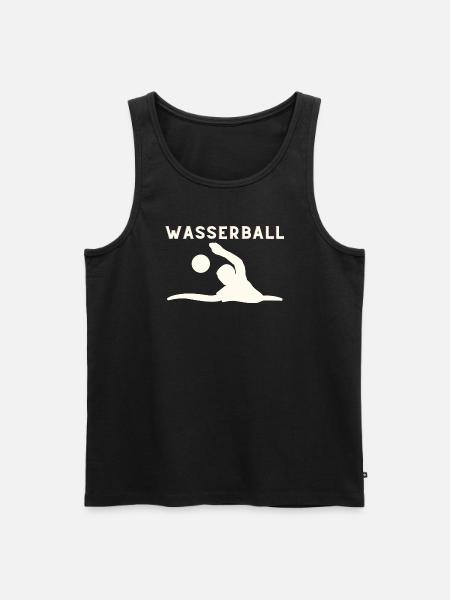 Wasserball - Männer Premium Bio Tank Top - Schwarz