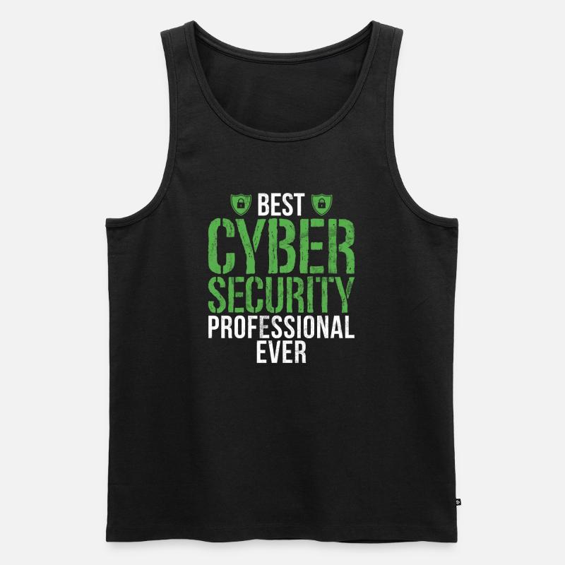 Cyber-sicherheits-hacker-hacking - Männer Premium Bio Tank Top - Schwarz