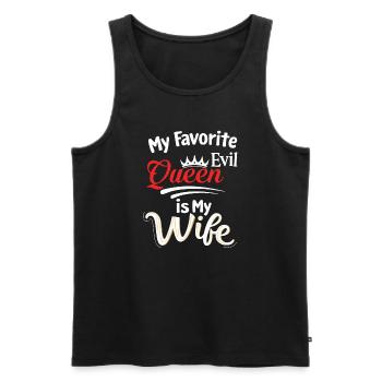 My Favorite Evil Queen Is My Wife - Men's Premium Organic Tank Top - black - Front - AI Model Male 178 light (178cm)