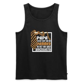 Dad Gifts Birthday Fathers Day Funny Birthday - Men's Premium Organic Tank Top - black - Front - Michal (187cm)