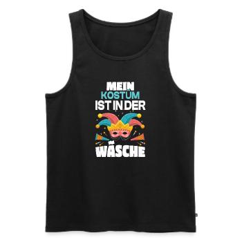 My costume is in the laundry Funny Carnival - Men's Premium Organic Tank Top - black - Front - Michal (187cm)