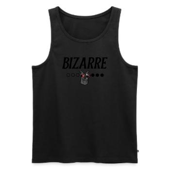 T-shirt bizarre avec dessin de lama drôle - Débardeur bio Premium Homme - noir - Devant - AI Model Male 178 light (178cm)